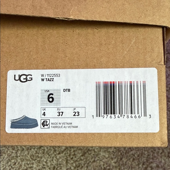 Women’s Size 6 UGG TAZZ in Deep Blue - Picture 5 of 6